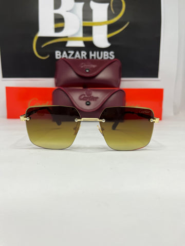 100% Original Cartier Polarized Square Sunglasses (Made in Italy)